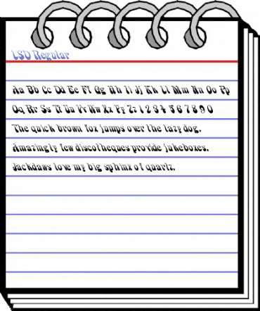 LSD Regular Font