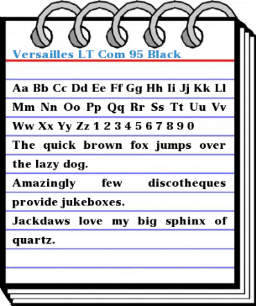 Versailles LT Com Font