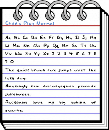 Child's Play Normal Font