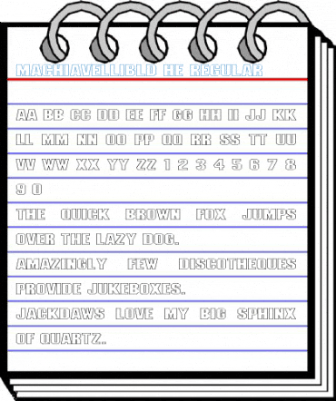 MachiavelliBld HE Regular Font