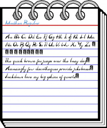 Madhen Regular Font