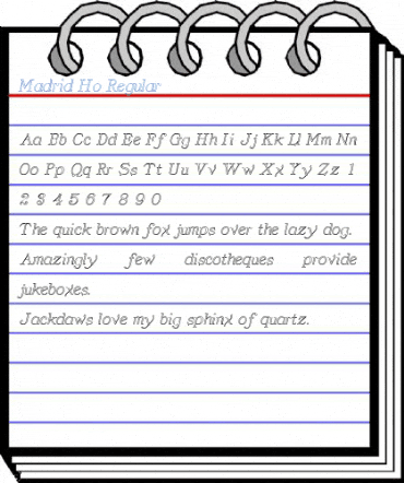 Madrid Ho Regular Font