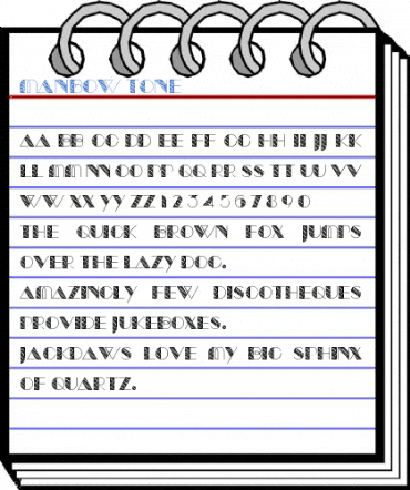 Manbow Tone Font