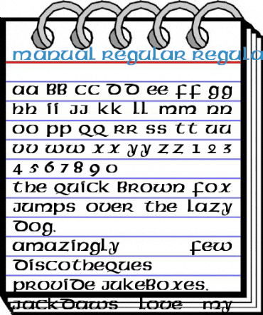 Manual Regular Regular Font
