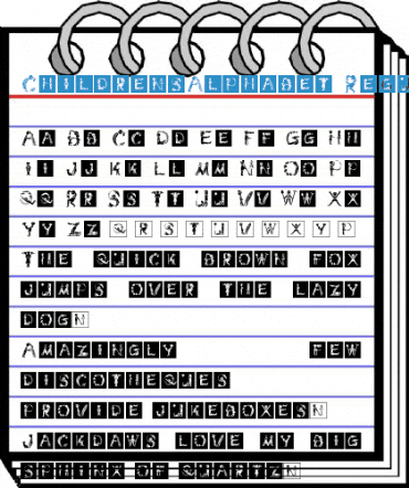 ChildrensAlphabet Regular Font