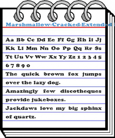 Marshmallow-Cracked-Extended Normal Font