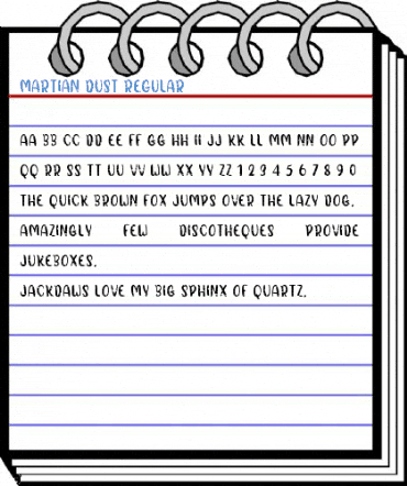 Martian Dust Regular Font