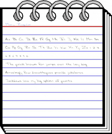 Mary Regular Font