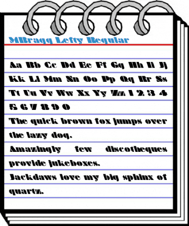 MBragg Lefty Regular Font
