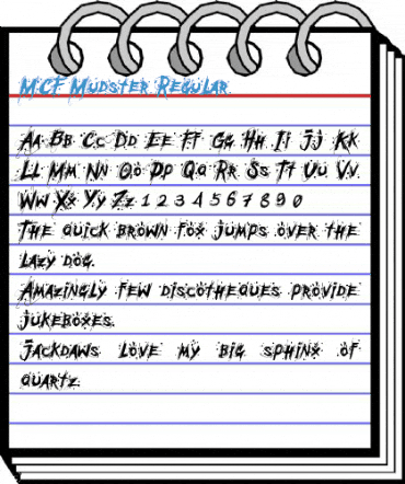 MCF Mudster Regular Font