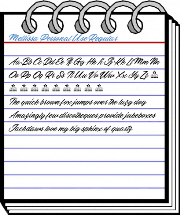 Mellissa Personal Use Regular Font