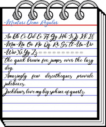 Mentari Demo Regular Font