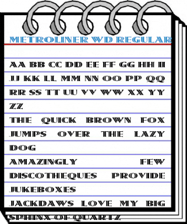 Metroliner Wd Regular Font