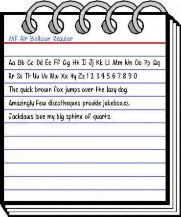 Mf Air Balloon Regular Font
