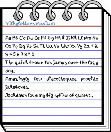 milkyletters Medium Font