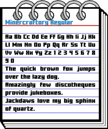 Minercraftory Regular Font