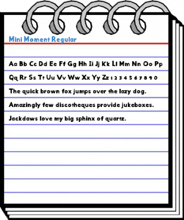 Mini Moment Regular Font