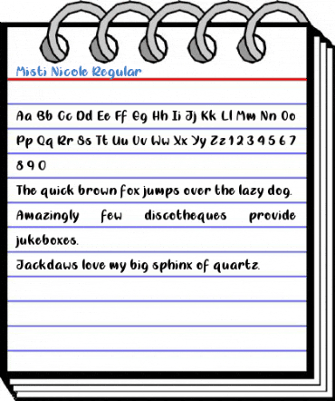 Misti Nicole Regular Font