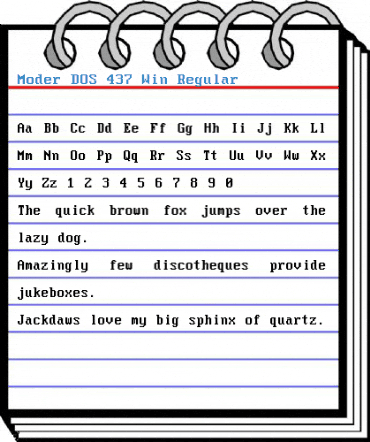 Moder DOS 437 Win Regular Font