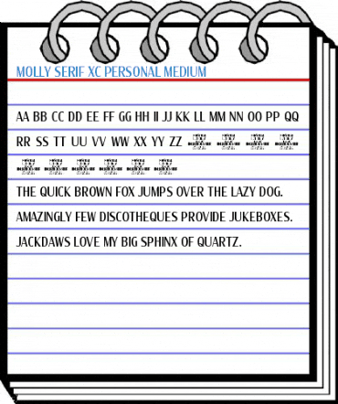 Molly Serif XC PERSONAL Medium Font