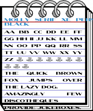 Molly Serif XE PERSONAL Black Font