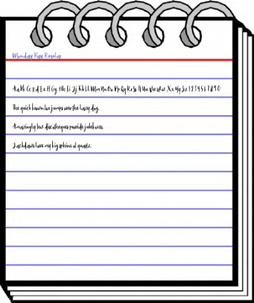 Monday Bay Regular Font