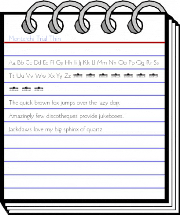 Monterchi Trial Thin Font