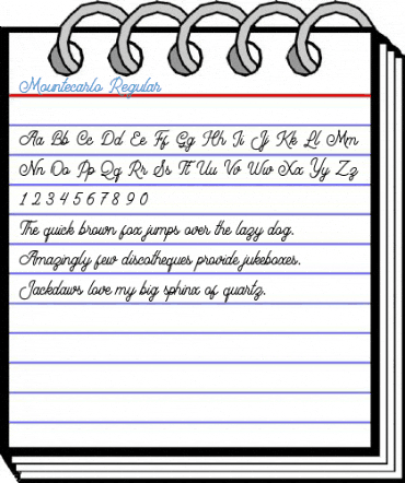 Mountecarlo Regular Font