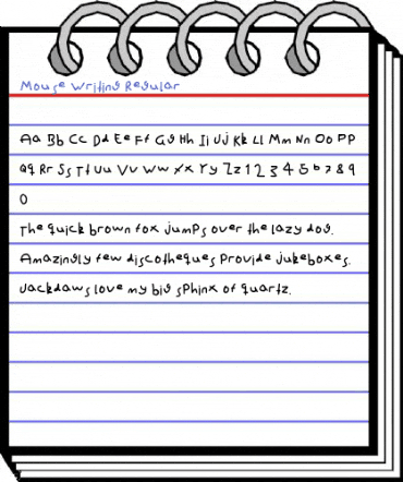 Mouse Writing Regular Font