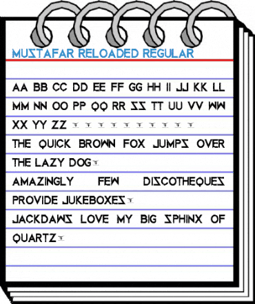 Mustafar Reloaded Regular Font