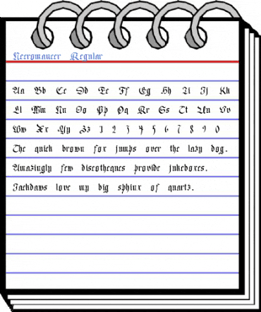 Necromancer Regular Font