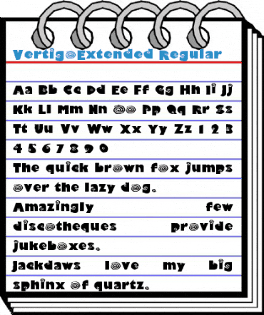 VertigoExtended Regular Font