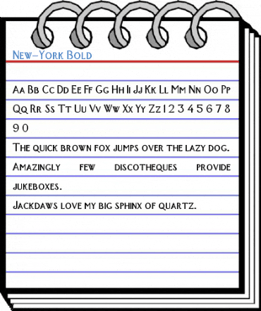 New-York Bold Font