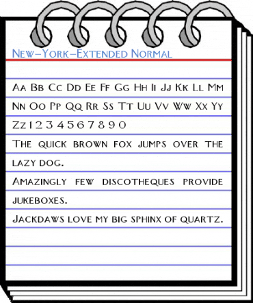 New-York-Extended Normal Font