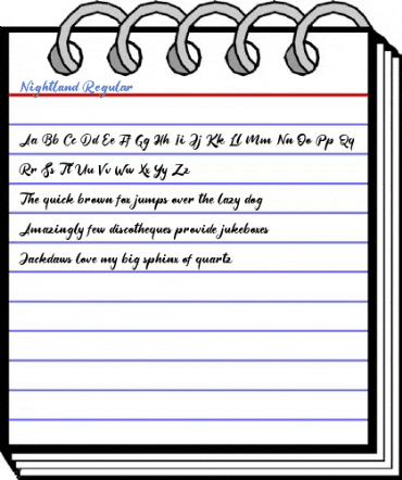 Nightland Regular Font