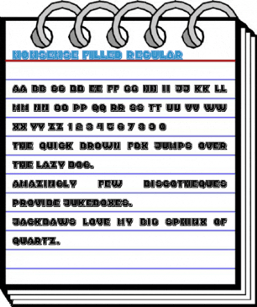 Nonsense Filled Regular Font
