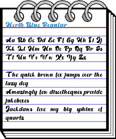 North Blue Regular Font