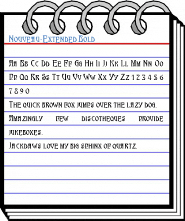 Nouveau-Extended Bold Font