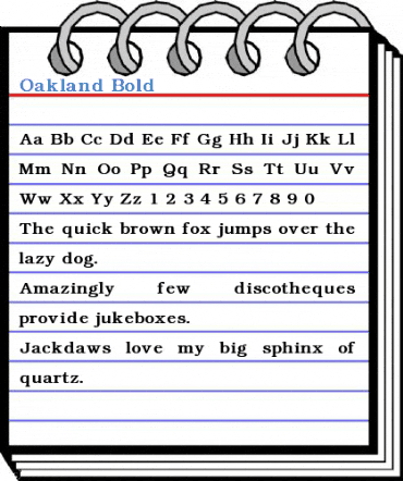 Oakland Bold Font