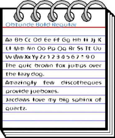 Obtunde Bold Regular Font