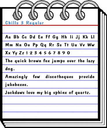 Chills 3 Regular Font