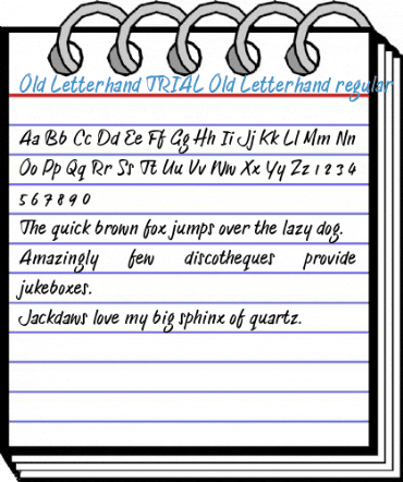 Old Letterhand TRIAL Old Letterhand regular Font