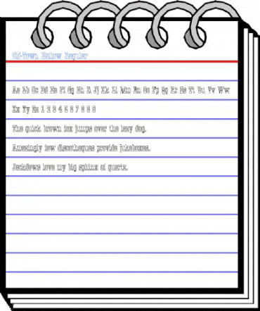 Old-Town Hollow Regular Font