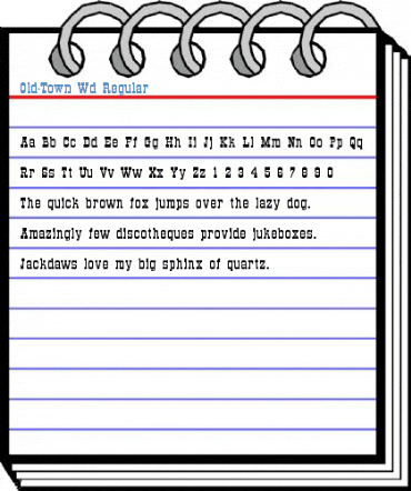 Old-Town Wd Regular Font