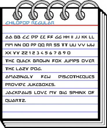 Chilopod Regular Font
