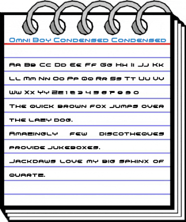 Omni Boy Condensed Condensed Font