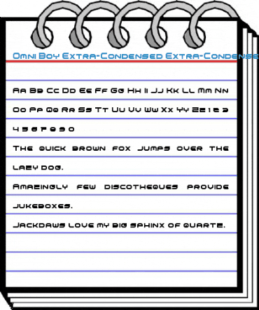 Omni Boy Extra-Condensed Extra-Condensed Font