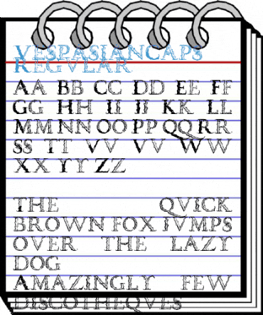 VespasianCaps Regular Font