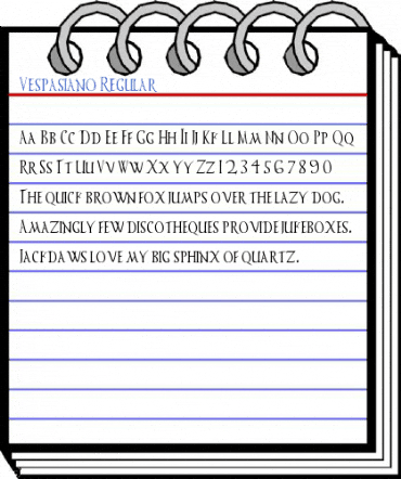 Vespasiano Regular Font