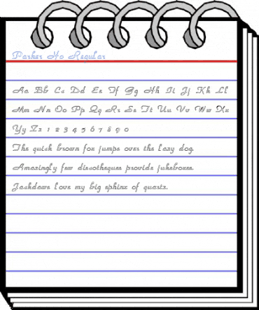 Parker Ho Regular Font